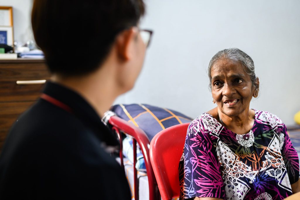 AWWA staff member during a programme activity