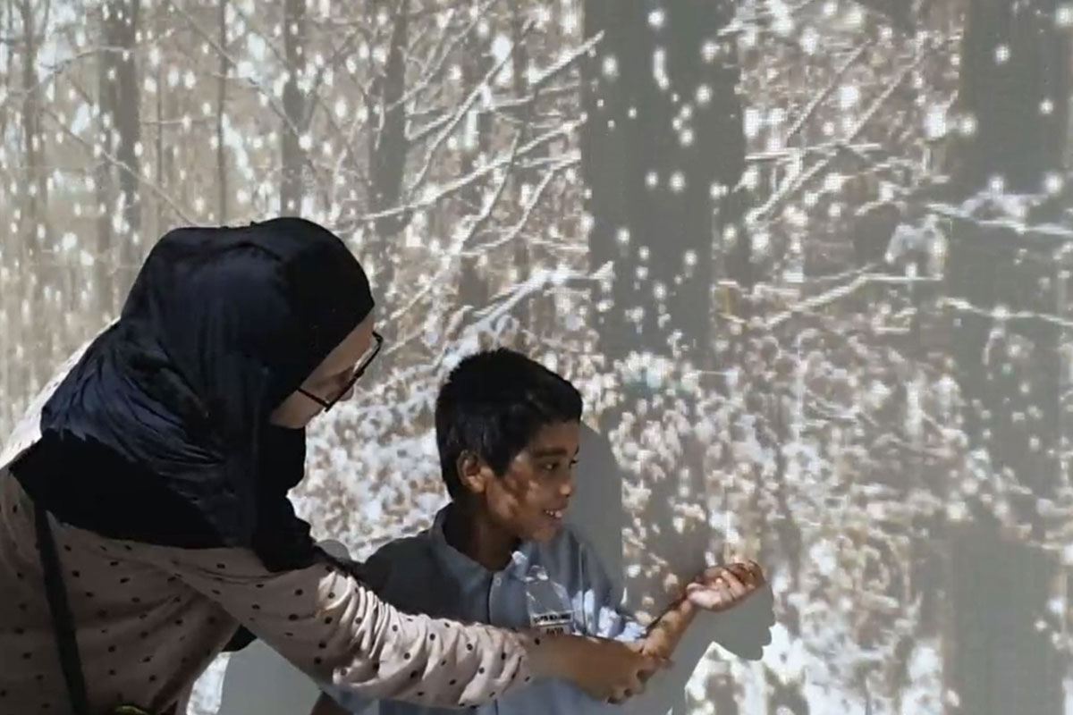 AWWA staff member during a programme activity