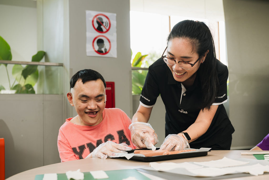 AWWA staff member during a programme activity