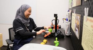 AWWA staff member during a programme activity