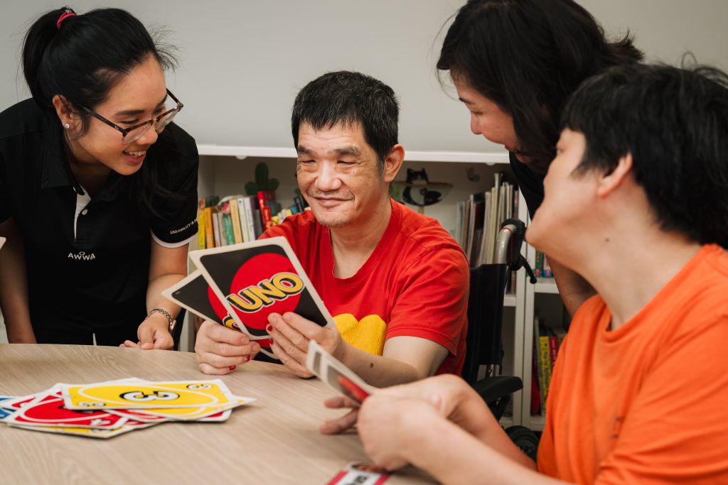 AWWA staff member during a programme activity