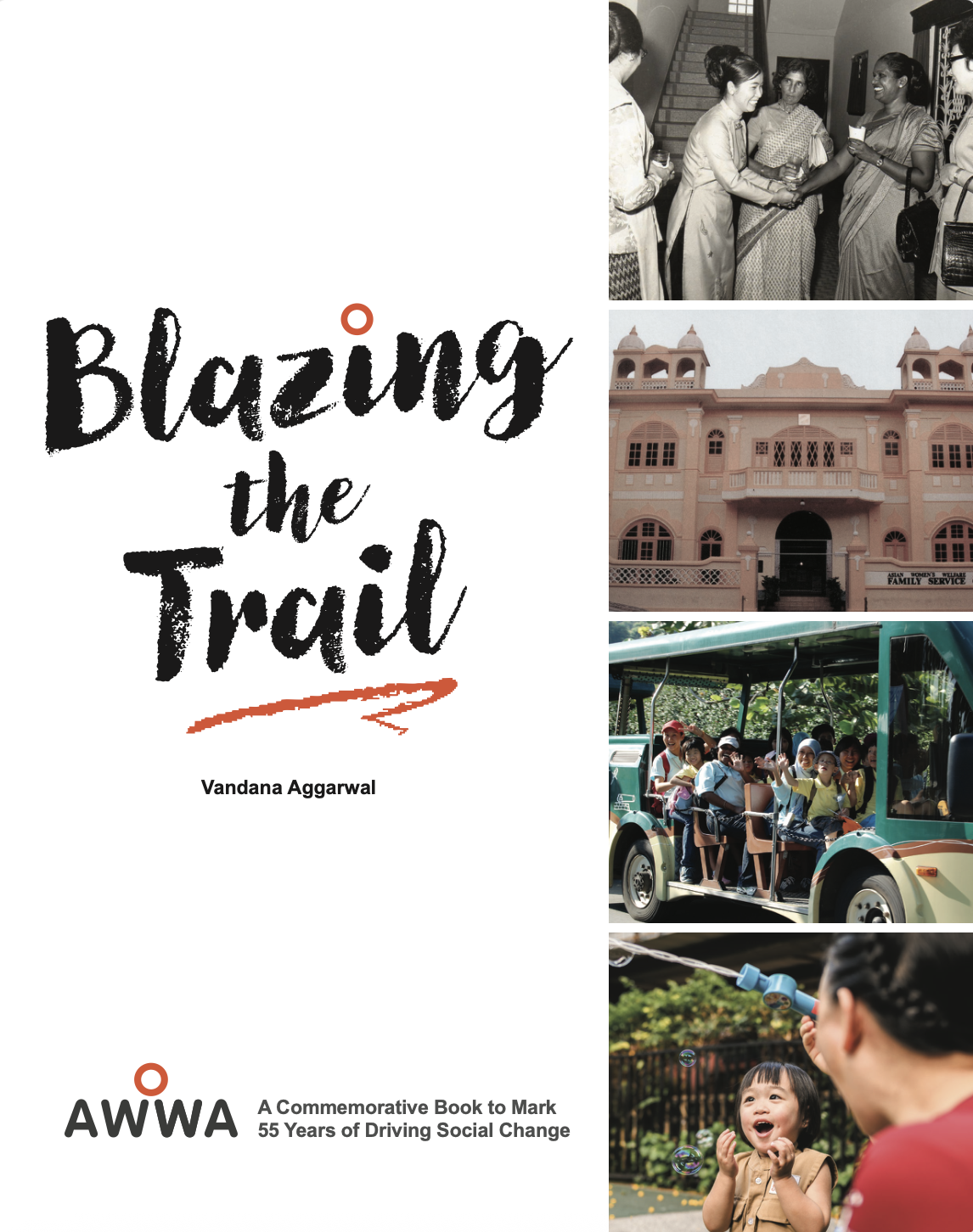 Book cover of blazing the trail for context - a commemorative book to mark 55 years of driving social change
